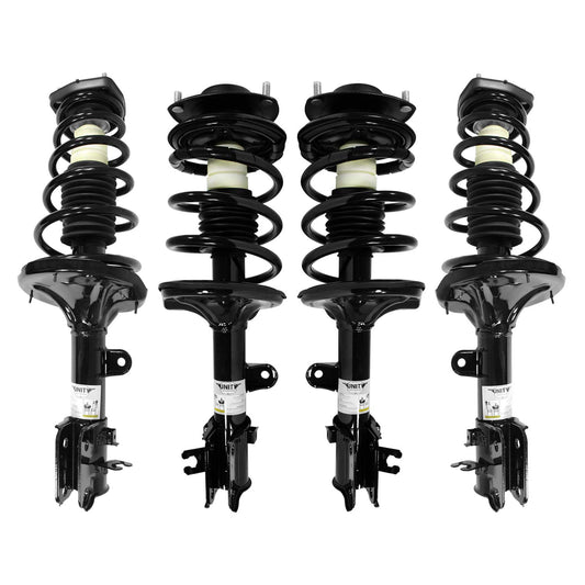 Unity 4-11743-15511-001 Front and Rear 4 Wheel Complete Strut Assembly Kit