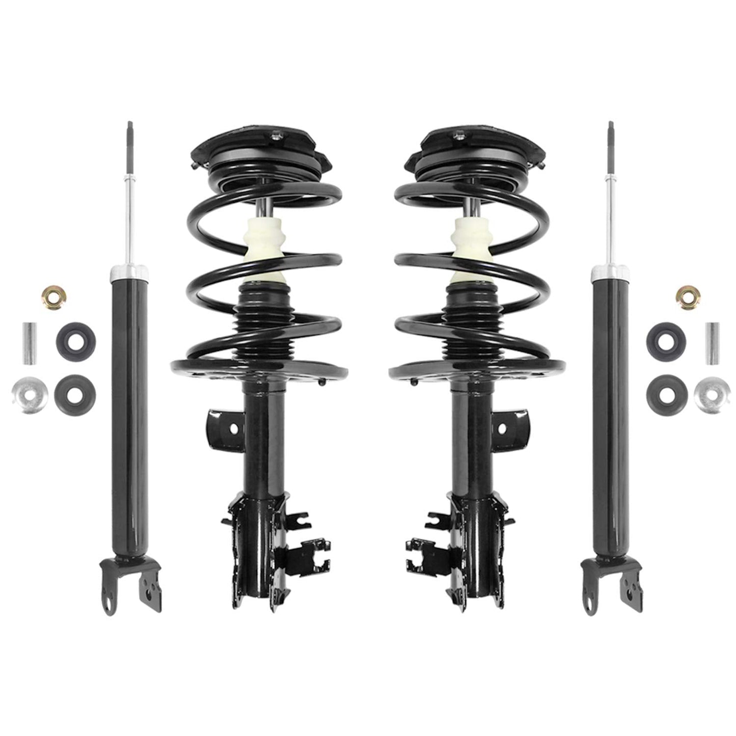 Unity Automotive 4-11595-255030-001 Complete Strut (Four Wheel Full Set Quick, Spring, and Strut Mount Assembly Kit)