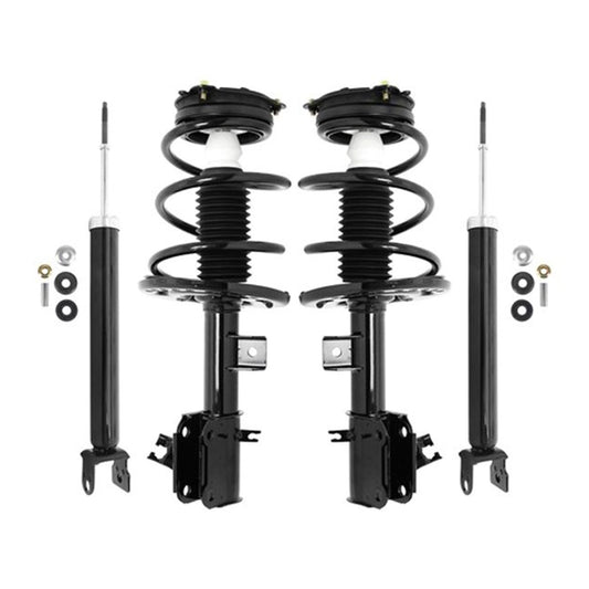 Unity Automotive 4-11633-255030-001 Front and Rear Replacement Complete Strut Assembly Shock Kit Fits 2013-2015 Nissan Altima