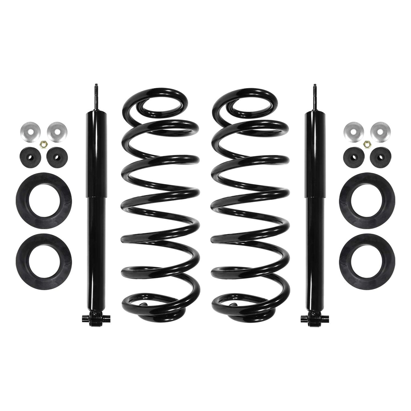 Elite Suspension 65993c Rear Coil Spring Replacing Air Spring including shocks 2003-2011 Ford Crown Victoria