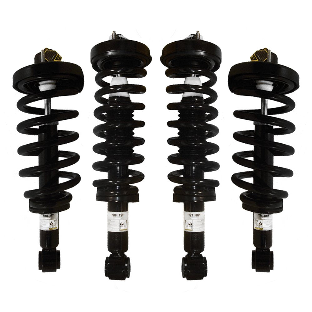 Unity Automotive 4-61900C-65410C-001 Complete Strut (Four Wheel Full Set Quick, Spring, and Strut Mount Assembly Kit)