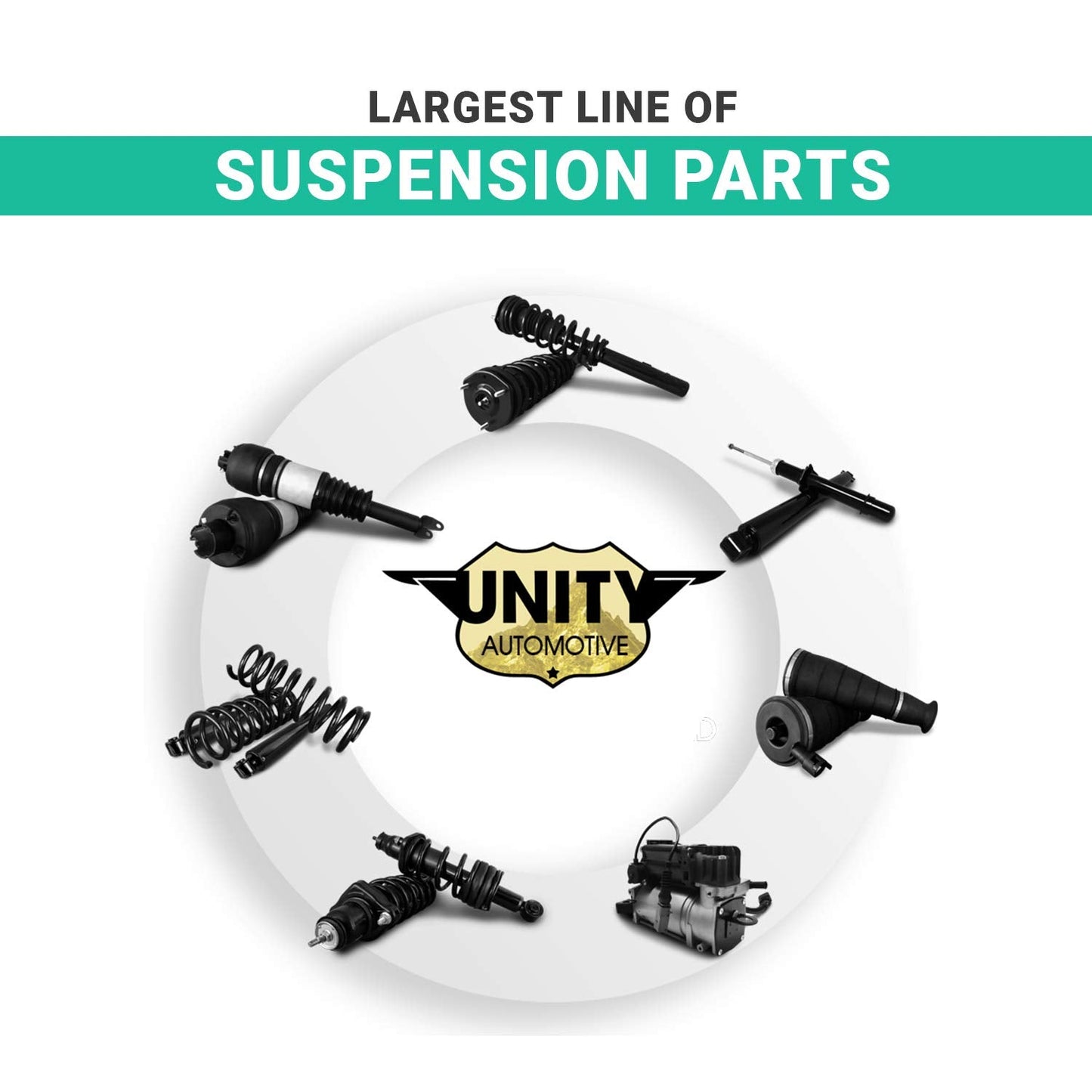 UNITY AUTOMOTIVE 11142 Front Right Complete Strut Assembly 2000-2005 Hyundai Accent