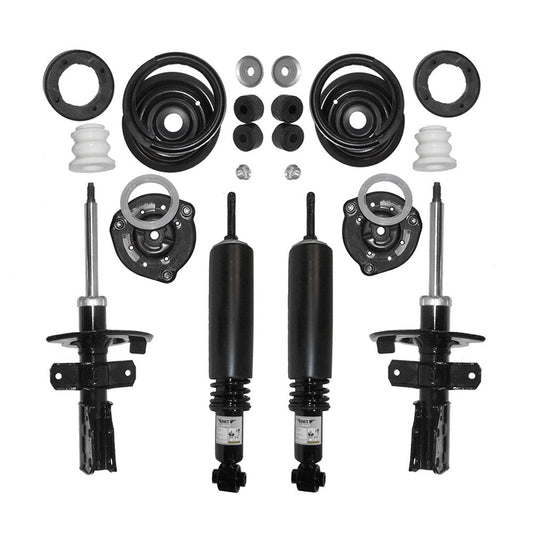 Unity Automotive 4-61200c-65210c-001 Complete Strut (Four Wheel Full Set Quick, Spring, and Strut Mount Assembly Kit)