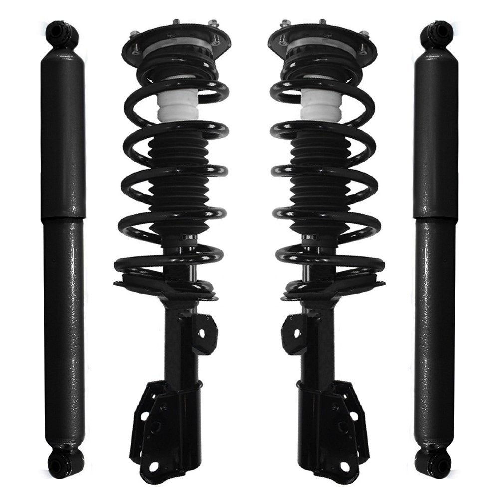 Unity 4-11233-251140-001 Front and Rear 4 Wheel Complete Strut Assembly with Gas Shock Kit