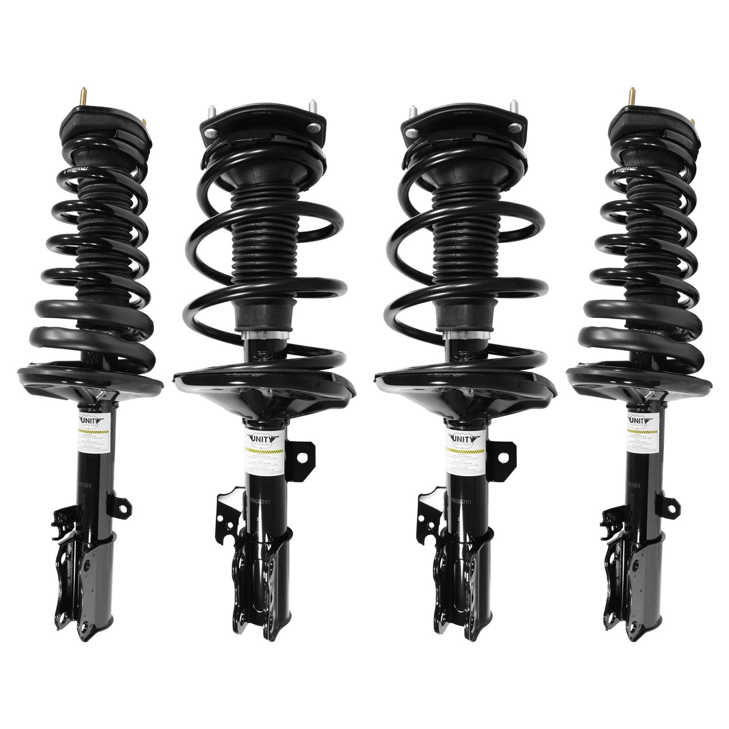 Unity 4-11701-15341-001 Front and Rear Complete Strut Assembly Kit for 4 wheels