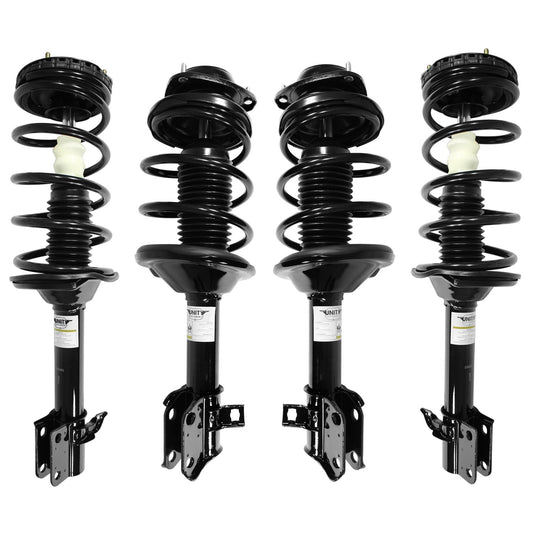 Unity 4-11897-15941-001 Front and Rear 4 Wheel Complete Strut Assembly Kit Subaru Forester