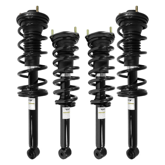 Unity 4-11330-15190-001 Front and Rear 4 Wheel Complete Strut Assembly Kit