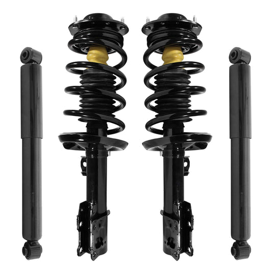 Unity 4-11671-251010-001 Front and Rear 4 Wheel Complete Strut Assembly with Gas Shock Kit