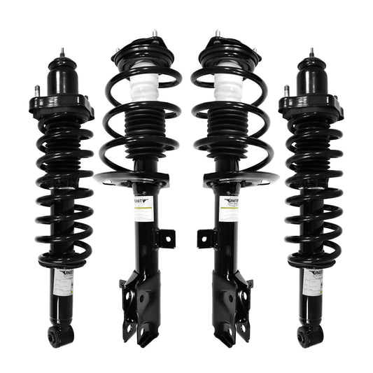 Unity 4-11581-15580-001 Front and Rear 4 Wheel Complete Strut Assembly Kit