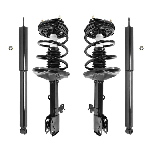 Unity 4-11891-259820-001 Front and Rear 4 Wheel Complete Strut Assembly with Gas Shock Kit