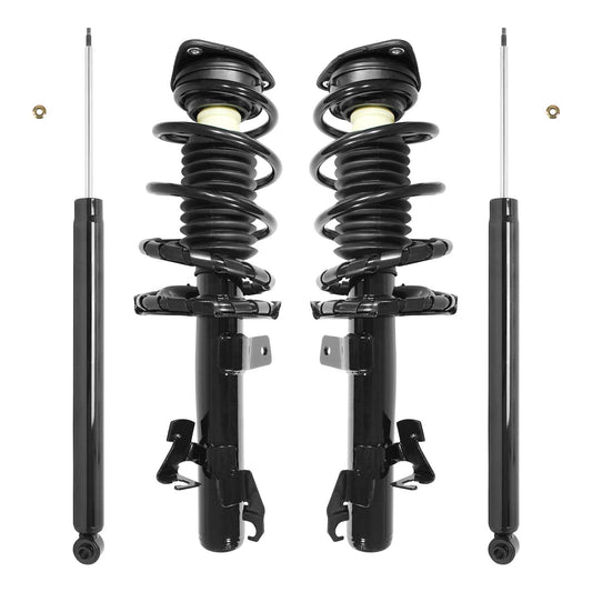 Unity 4-11681-259020-001 Front and Rear 4 Wheel Complete Strut Assembly with Gas Shock Kit