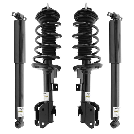 UNITY AUTOMOTIVE 4-11907-250050-001 Front and Rear Replacement Complete Strut Assembly Shock Kit Fits 2011-2017 Honda Odyssey