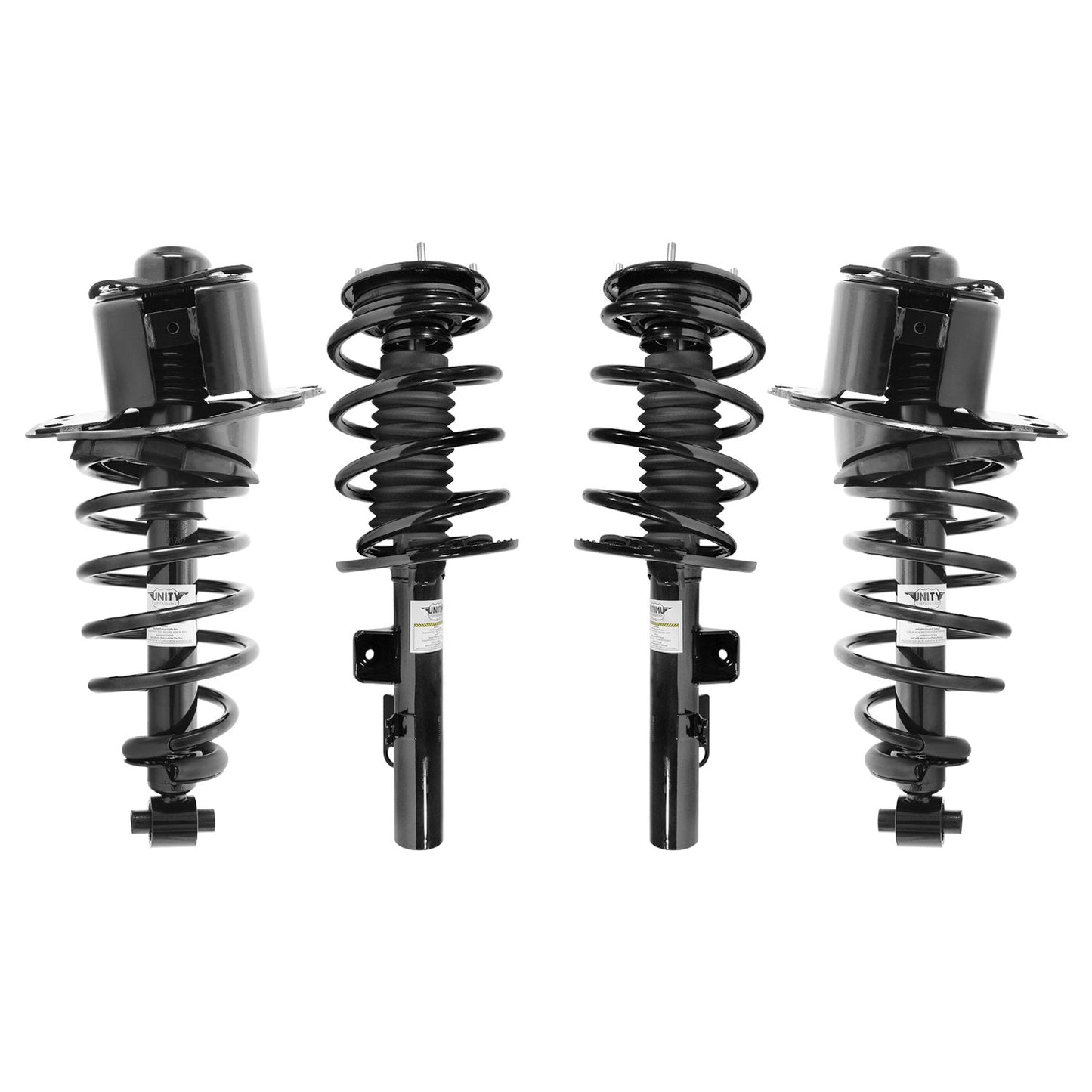 Unity 4-11543-15041-001 Front and Rear 4 Wheel Complete Strut Assembly Kit