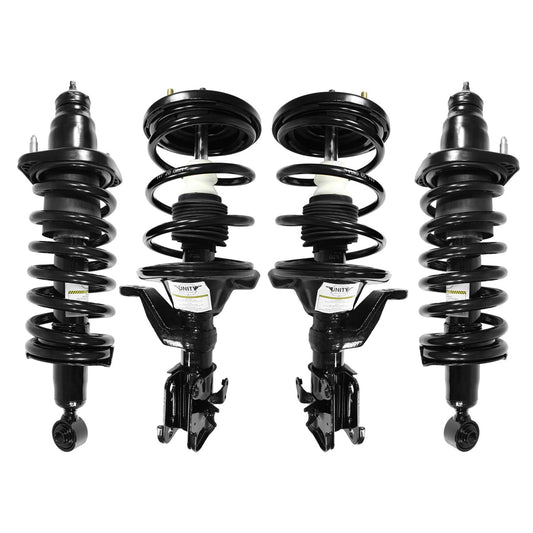 Unity 4-11641-15381-001 Front and Rear 4 Wheel Complete Strut Assembly Kit