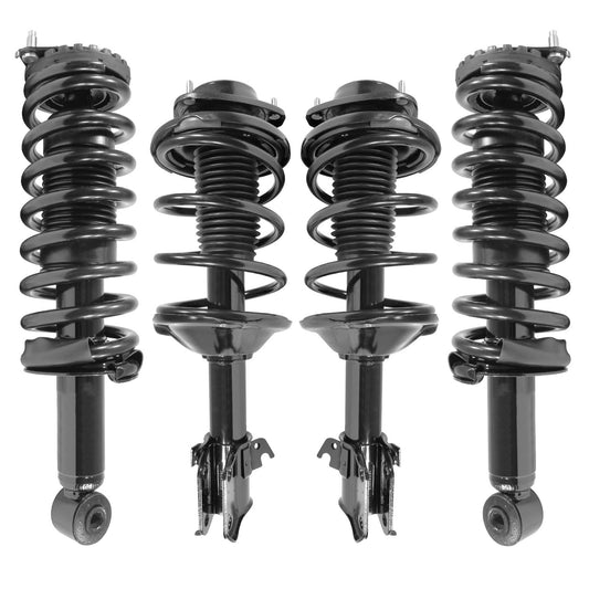 Unity 4-11851-15850-001 Front and Rear 4 Wheel Complete Strut Assembly Kit