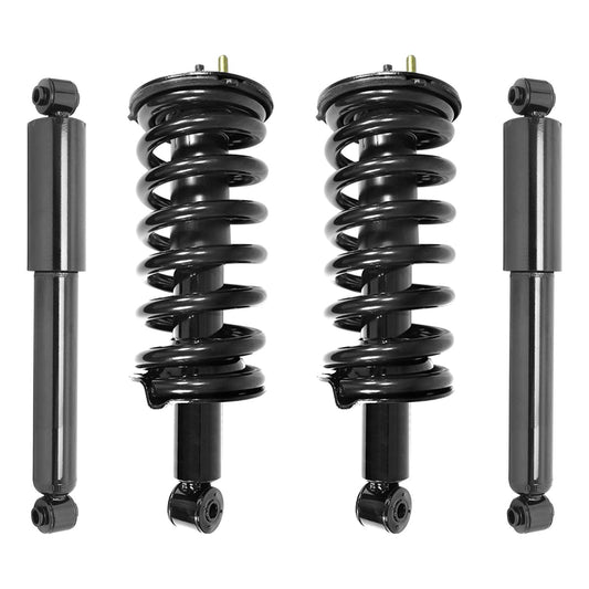 Unity 4-11300-255040-001 Front and Rear 4 Wheel Complete Strut Assembly with Gas Shock Kit