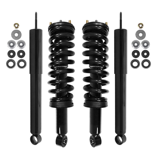 Unity 4-11561-254010-001 Front and Rear 4 Wheel Complete Strut Assembly with Gas Shock Kit