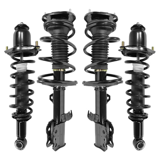 Unity Automotive 4-11751-15371-001 Front and Rear 4 Wheel Complete Strut Assembly Kit 2003-2008 Toyota Corolla