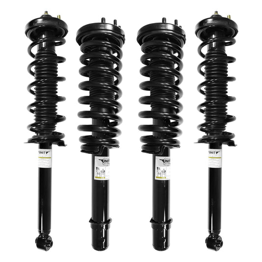 Unity 4-11871-15050-001 Front and Rear 4 Wheel Complete Strut Assembly Kit