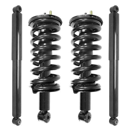 Unity 4-11300-255400-001 Front and Rear 4 Wheel Complete Strut Assembly with Gas Shock Kit