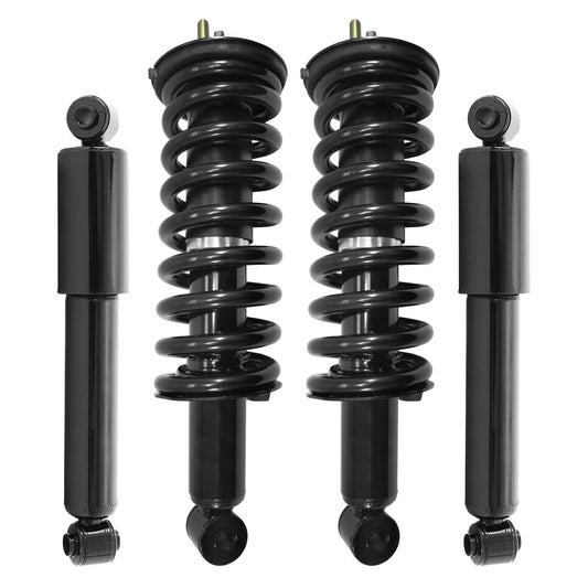 Unity 4-11290-255050-001 Front and Rear 4 Wheel Complete Strut Assembly with Gas Shock Kit