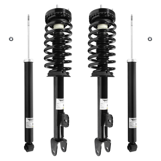 Unity 4-11280-253600-001 Front and Rear 4 Wheel Complete Strut Assembly with Gas Shock Kit