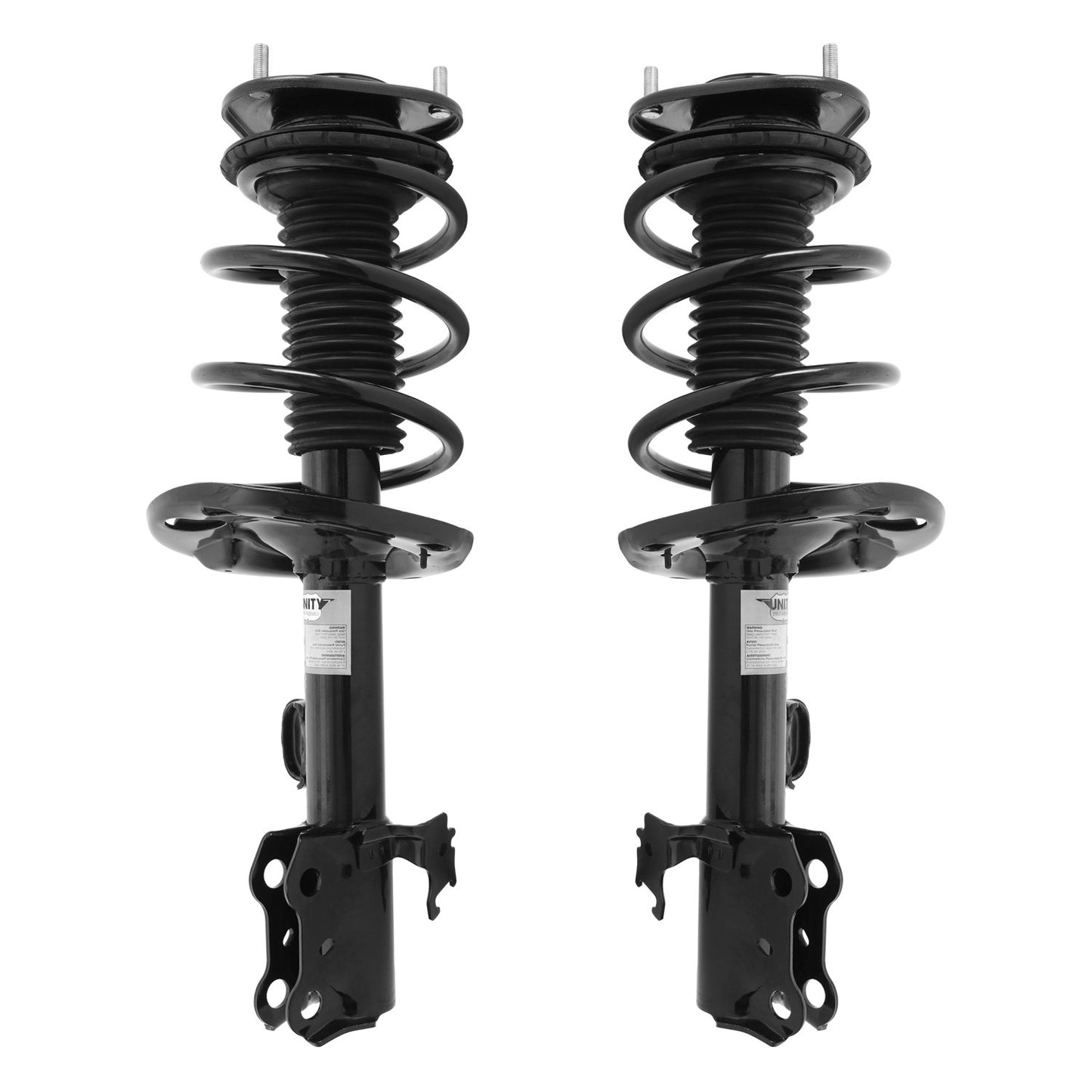 UNITY AUTOMOTIVE 2-11253-11254-001 Front 2 Wheel Complete Strut Assembly Kit 2006-2008 Toyota Rav4