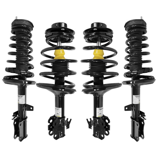 Unity 4-11551-15321-001 Front and Rear 4 Wheel Complete Strut Assembly Kit