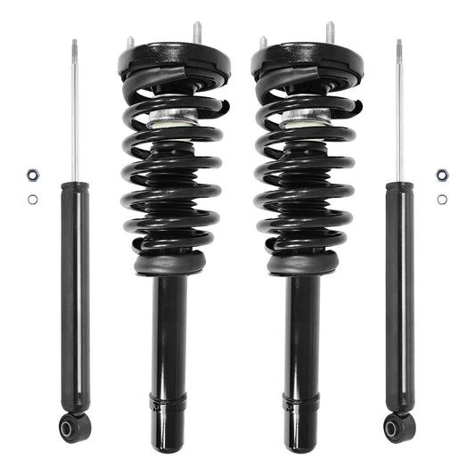 Unity 4-11560-259810-001 Front and Rear 4 Wheel Complete Strut Assembly with Gas Shock Kit