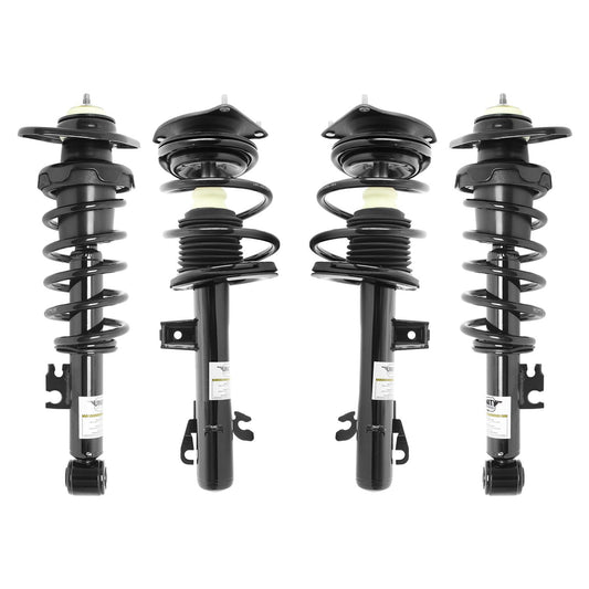 Unity 4-11955-15131-001 Front and Rear 4 Wheel Complete Strut Assembly Kit Fits 2002-2008 Mini Cooper