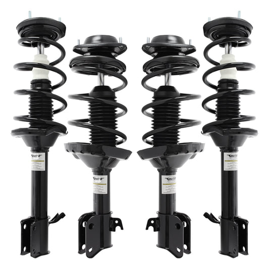 Unity 4-11821-15811-001 Front and Rear 4 Wheel Complete Strut Assembly Kit