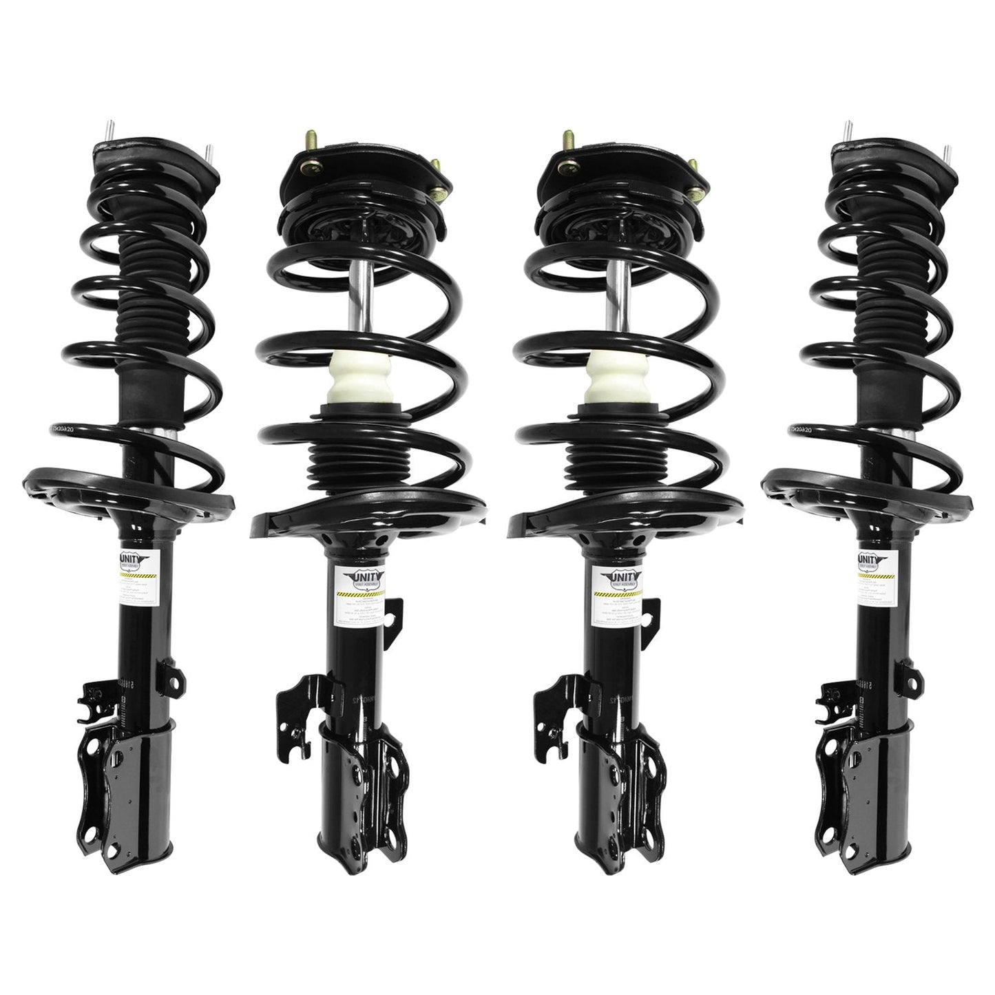 Unity 4-11711-15351-001 Front and Rear 4 Wheel Complete Strut Assembly Kit