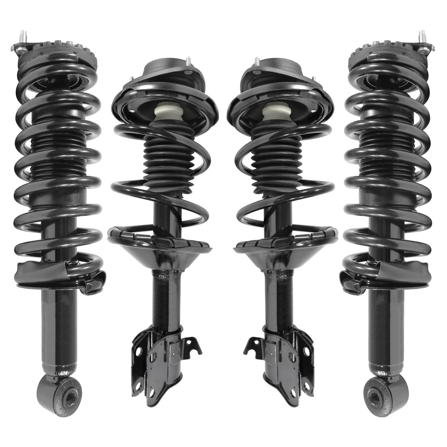 Unity 4-11893-15850-001 Front and Rear 4 Wheel Complete Strut Assembly Kit