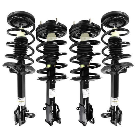 Unity 4-11350-15211-001 Front and Rear 4 Wheel Complete Strut Assembly Kit