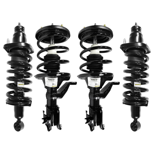 Unity 4-11631-15381-001 Front and Rear 4 Wheel Complete Strut Assembly Kit