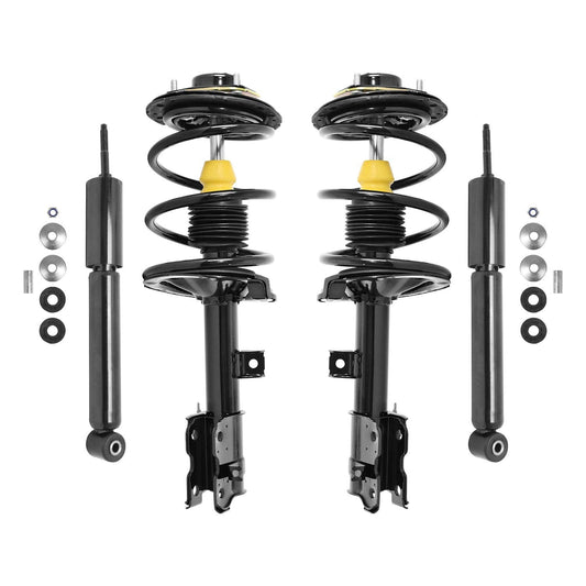 Unity 4-11761-255600-001 Front and Rear 4 Wheel Complete Strut Assembly with Gas Shock Kit