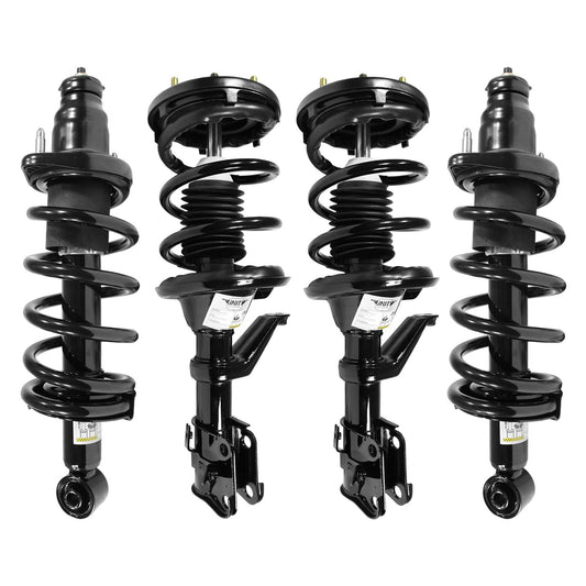 Unity 4-11667-15145-001 Front and Rear 4 Wheel Complete Strut Assembly Kit