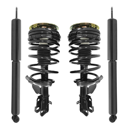 Unity 4-11250-251150-001 Front and Rear 4 Wheel Complete Strut Assembly with Gas Shock Kit