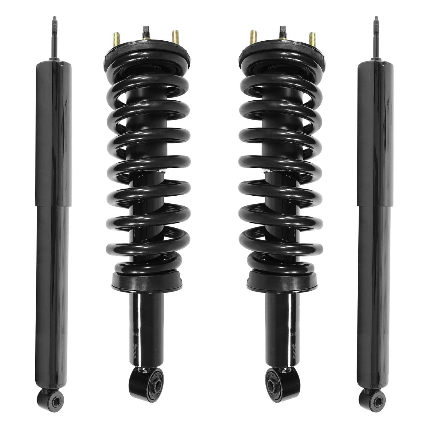 Unity 4-11931-254800-001 Front and Rear 4 Wheel Complete Strut Assembly with Gas Shock Kit