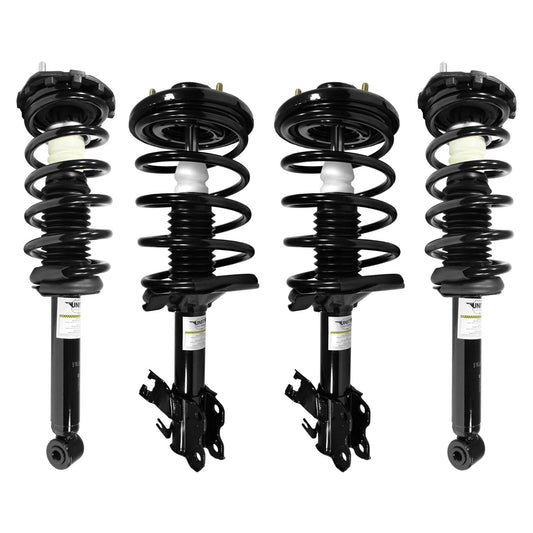 Unity 4-11943-15430-001 Front and Rear 4 Wheel Complete Strut Assembly Kit