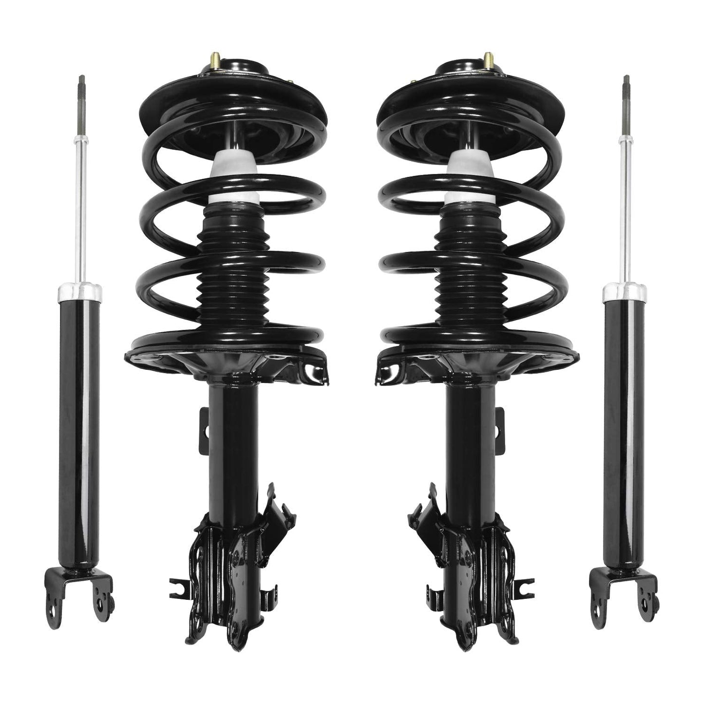 Unity 4-11591-255010-001 Front and Rear 4 Wheel Complete Strut Assembly with Gas Shock Kit