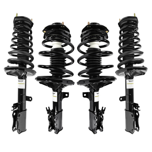 Unity Automotive 4-11281-15161-001 Front and Rear 4 Wheel Complete Strut Assembly Kit 1997-2001 Toyota Camry