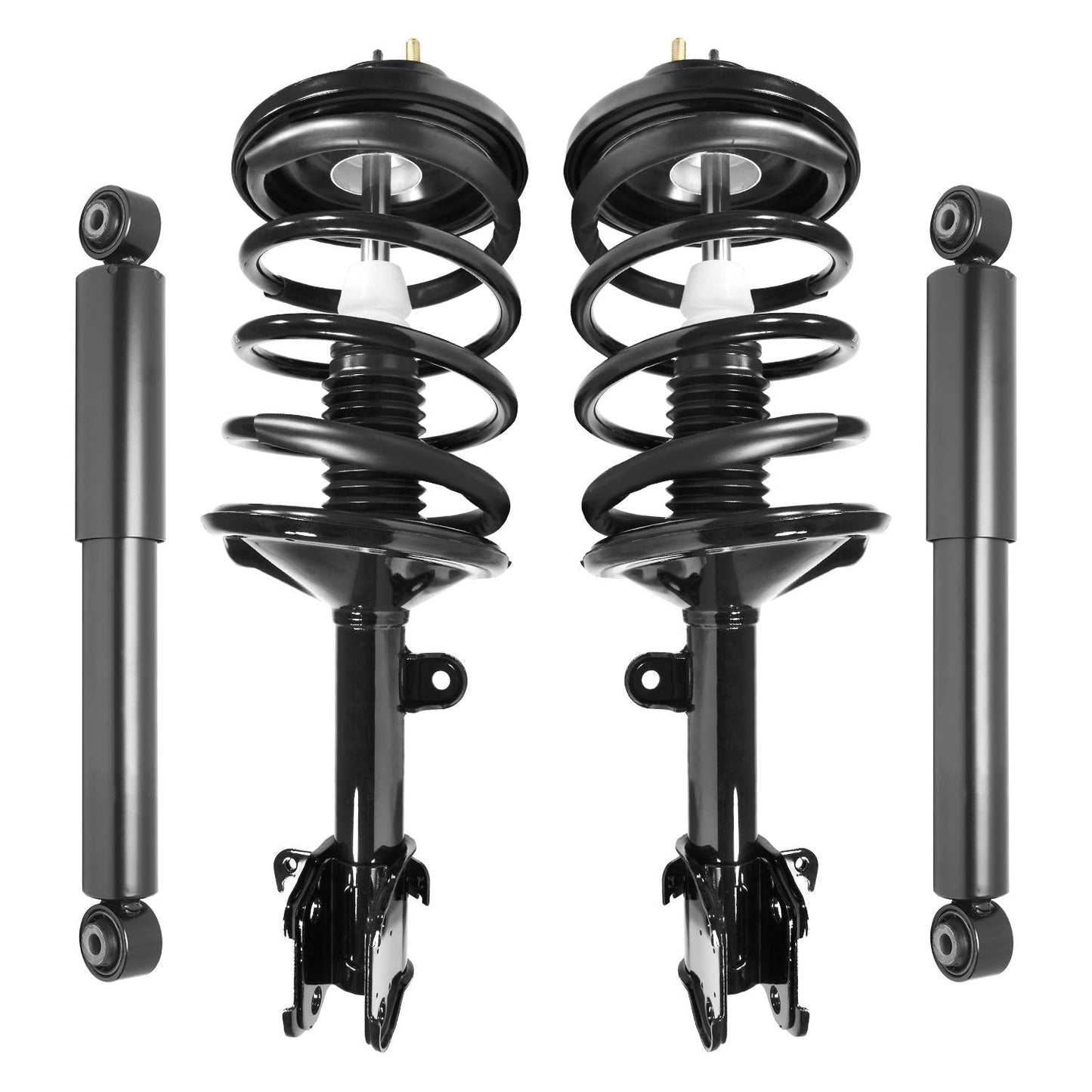 Unity 4-11643-250030-001 Front and Rear 4 Wheel Complete Strut Assembly with Gas Shock Kit