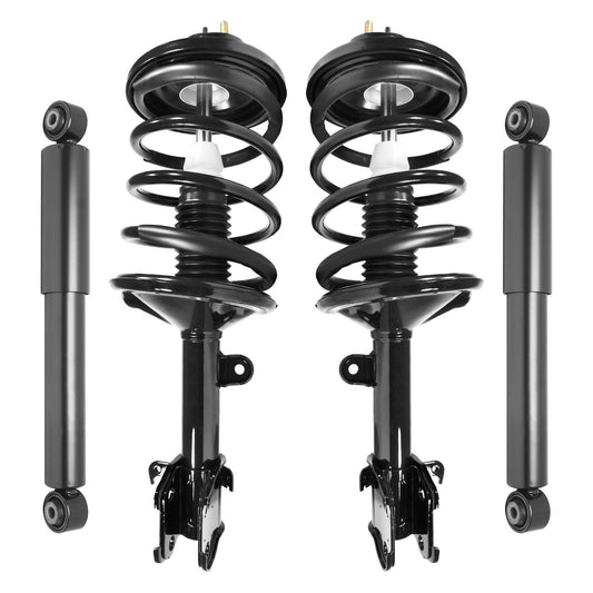 Unity 4-11643-250030-001 Front and Rear 4 Wheel Complete Strut Assembly with Gas Shock Kit