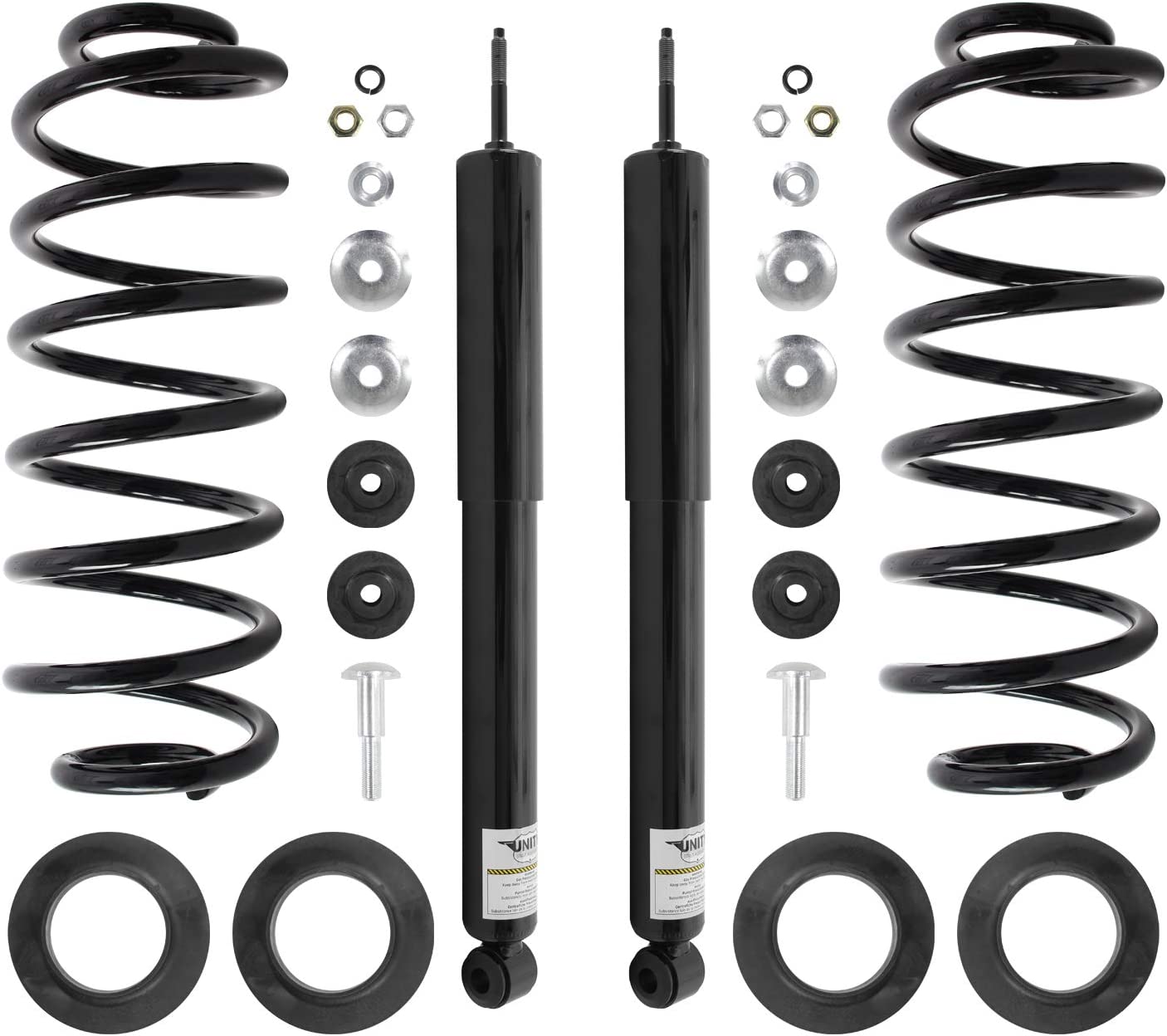 Elite Suspension Powered By Unity Elite Suspension 65003c Rear Coil Spring Replacing Air Spring including shocks 1992-2002 Ford Crown Victoria