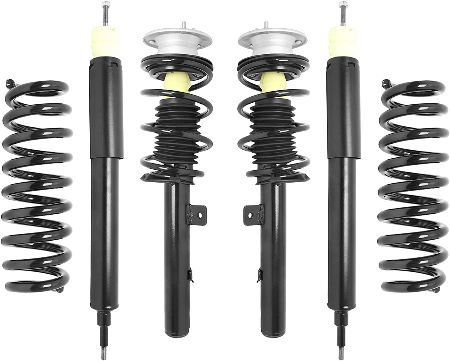 Unity Automotive 98800 Front and Rear Lowering Replacement Complete Strut Assembly Kit Fits 2012-2013 BMW 328i