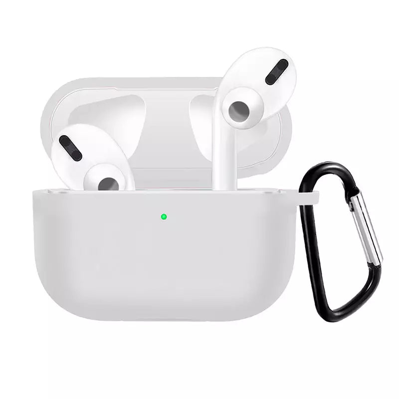 Silicone Case for Air Pods Pro Soft Skin Front LED Visible - Side Clip Multi Color